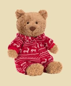 jellycat Bartholomew Bear Winter Pyjamas 1