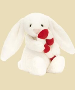 jellycat Bashful Bunny with Candy Cane 1