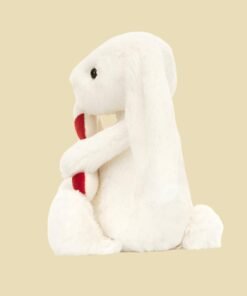 jellycat Bashful Bunny with Candy Cane 1