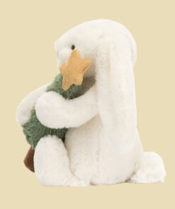 jellycat Bashful Bunny with Christmas Tree 1